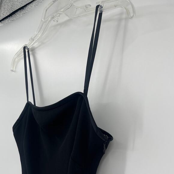 Vtg 90s Jones New York Asymmetric Dress Sz 6 LBD Slip Y2K Grunge Cocktail Hoco - Picture 4 of 12